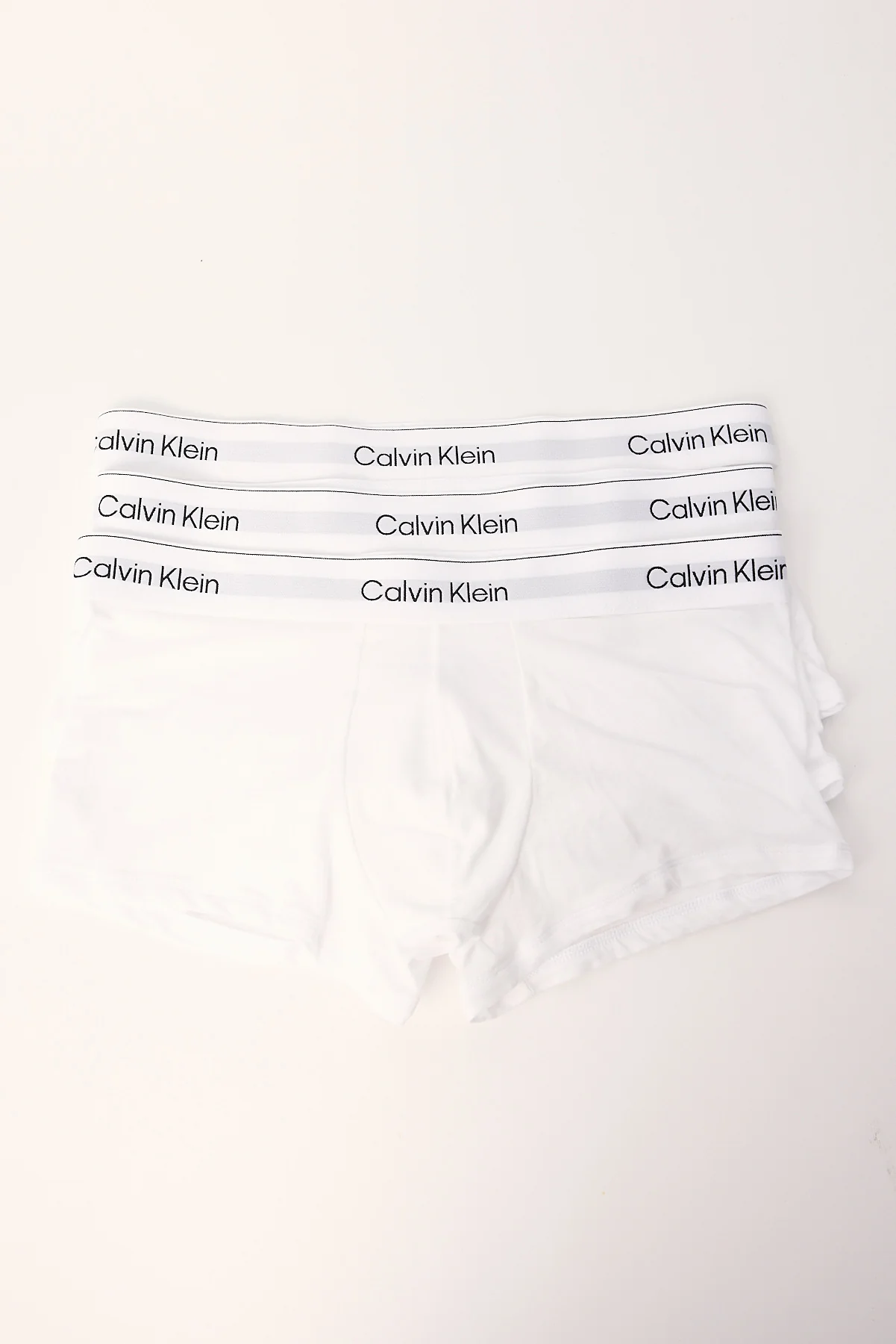 Icon Cotton Stretch Low Rise Trunk 3PK White