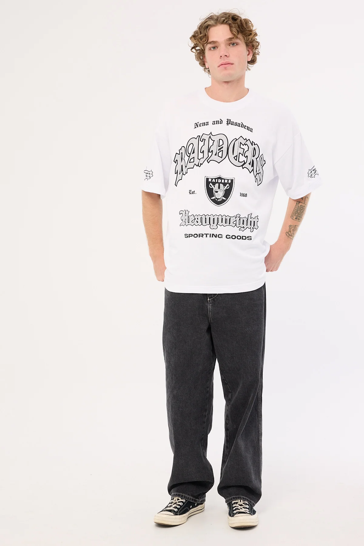 LV-Raiders Coach Tee White