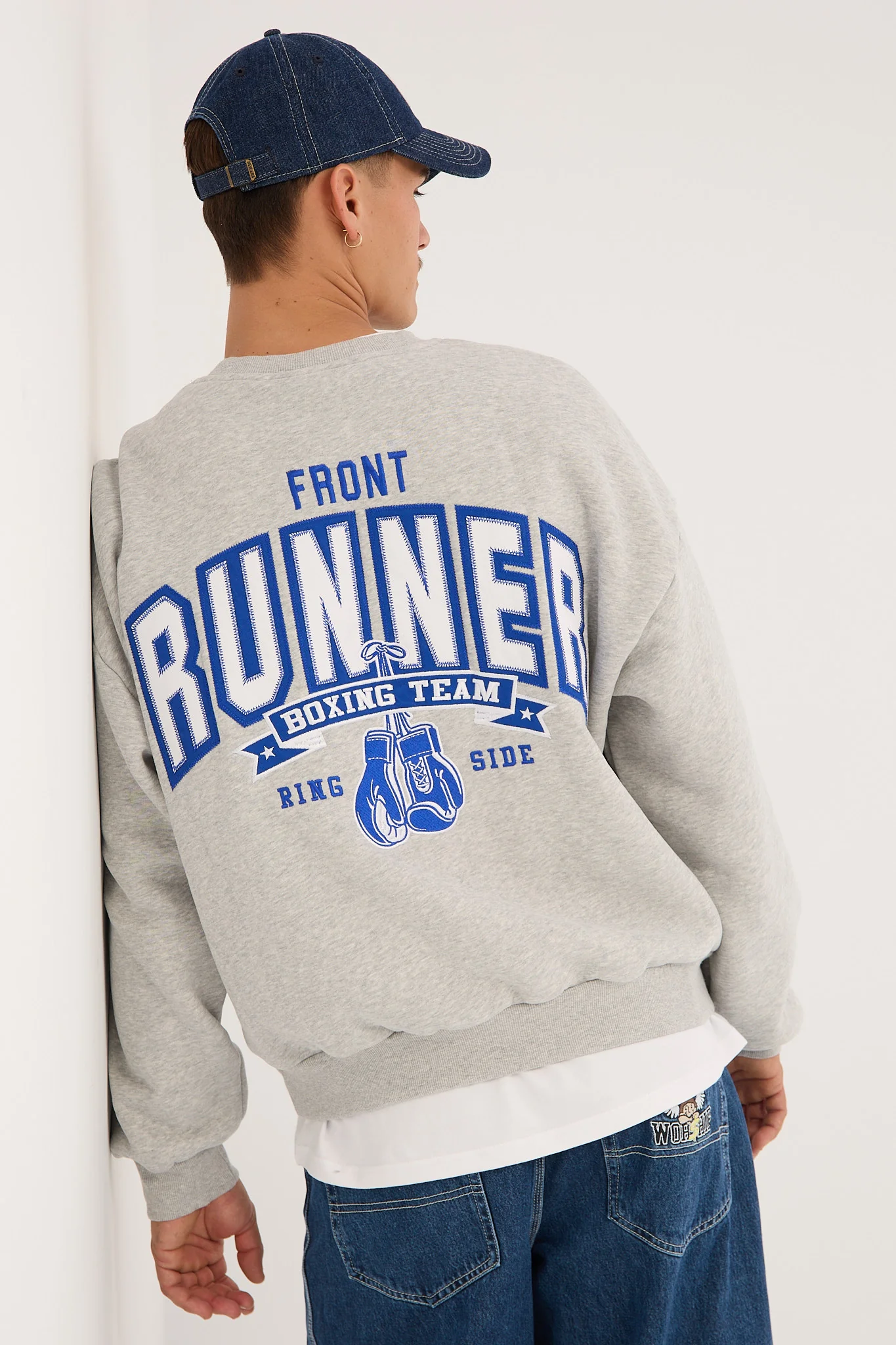 Ringside Crewneck Grey Marle