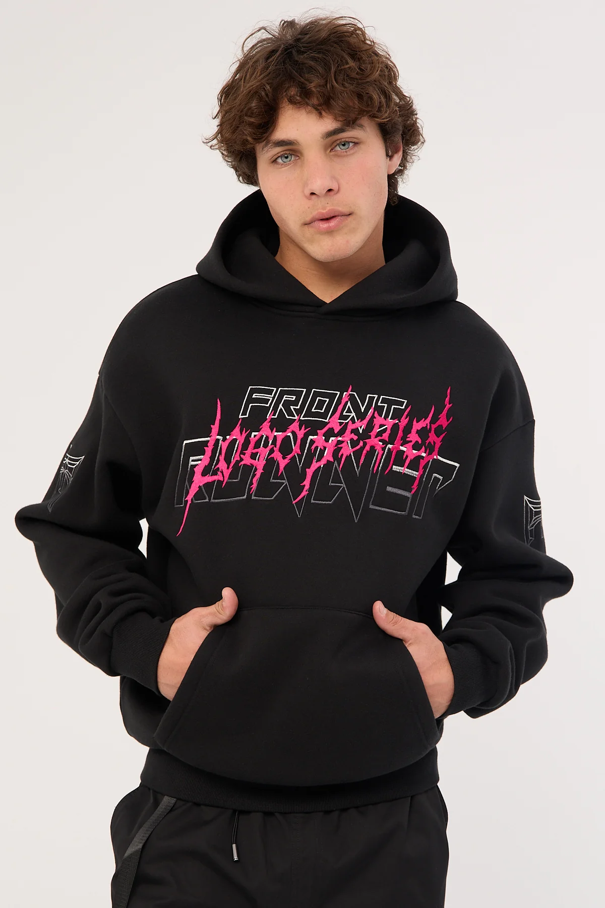 Grit Series Hoodie Black Flamingo