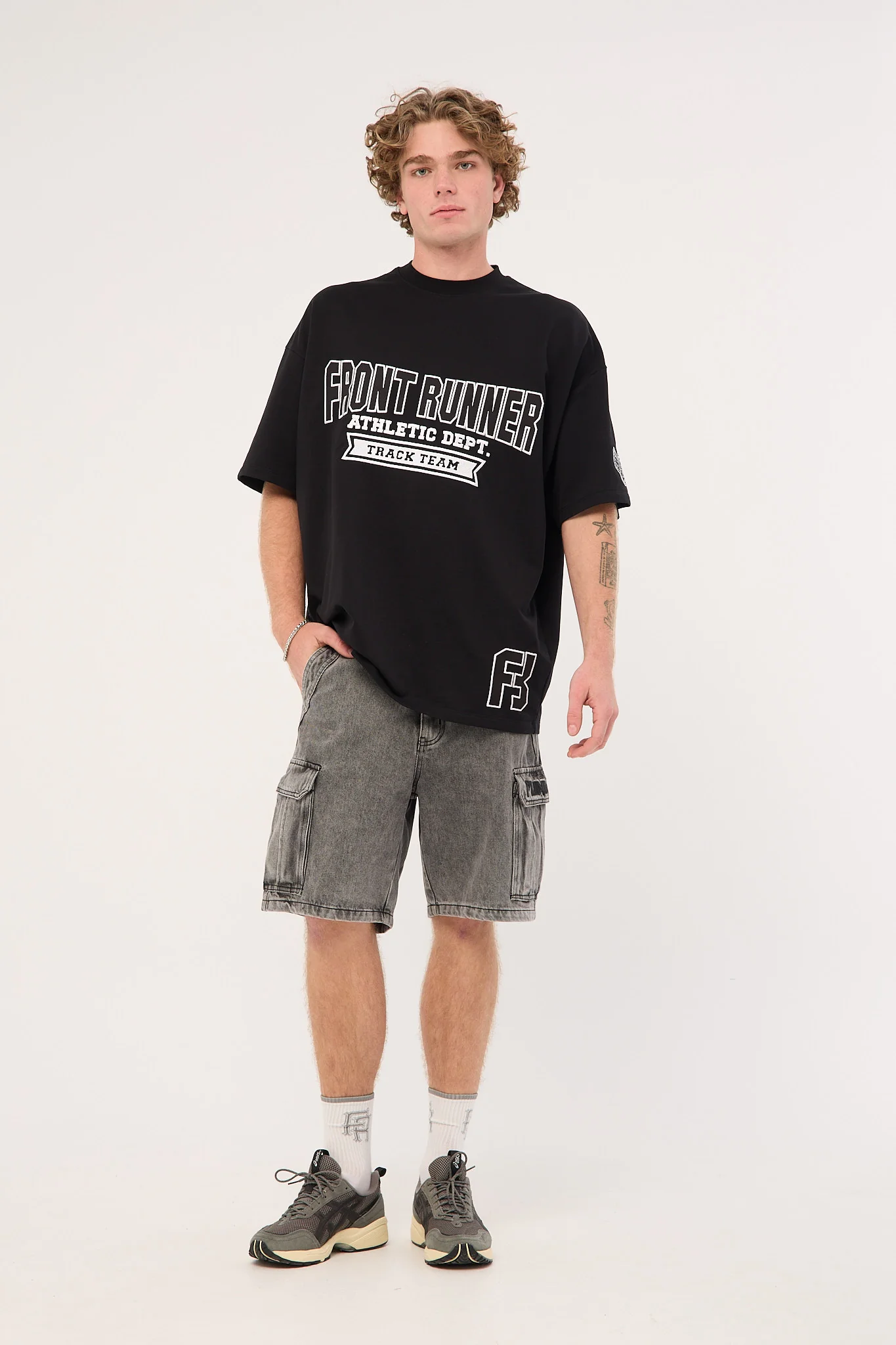 Viper Cargo Short Washed Black