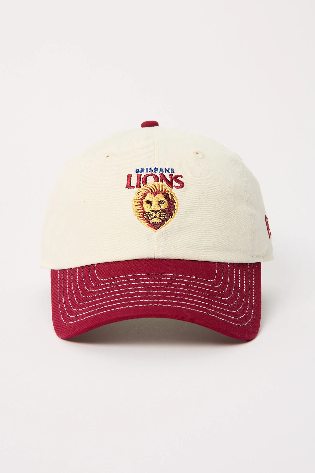 2-Toned Chrome Brisbane Lions Casual Classic Cap Official Team Colours
