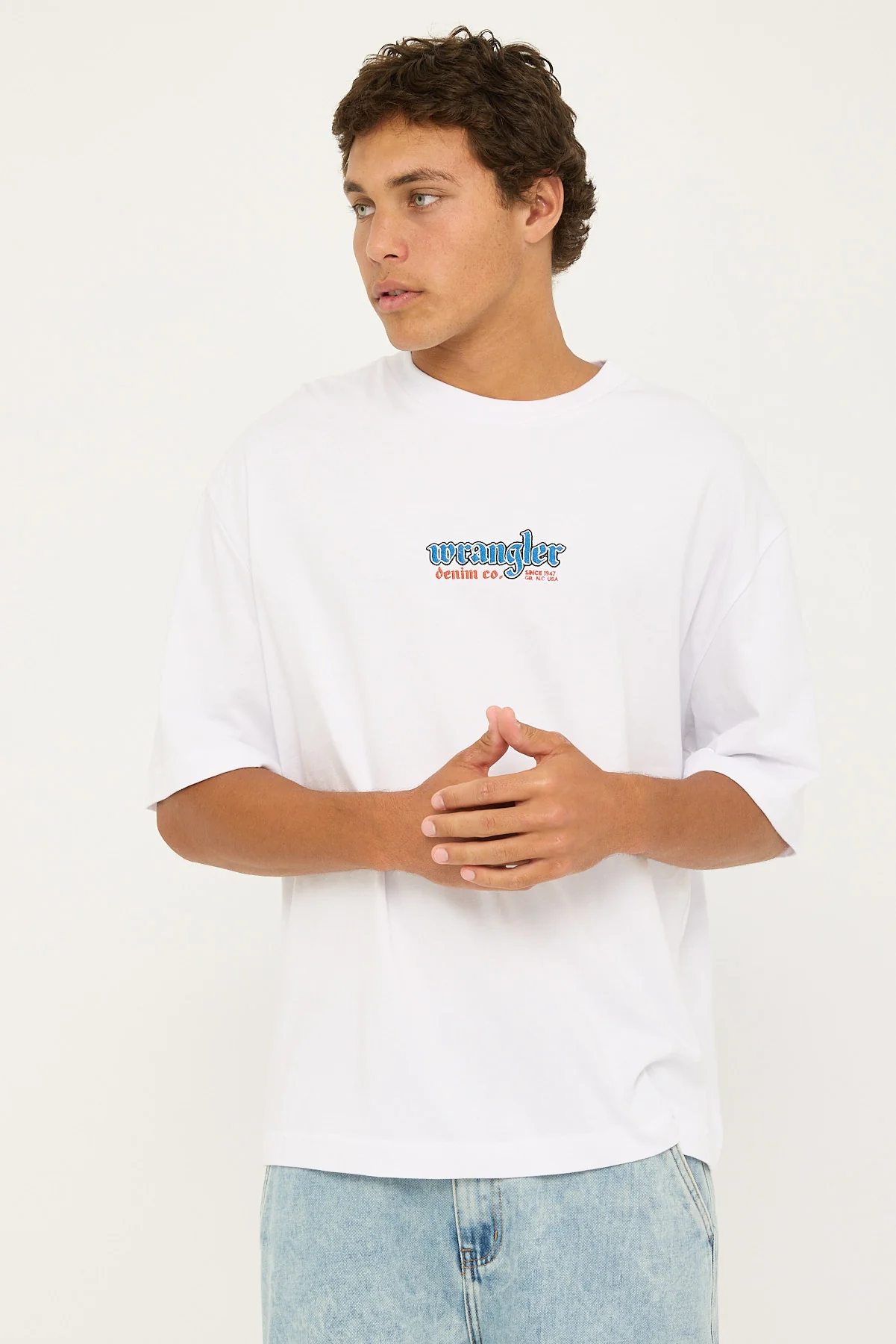 Old West Boxcar Tee White