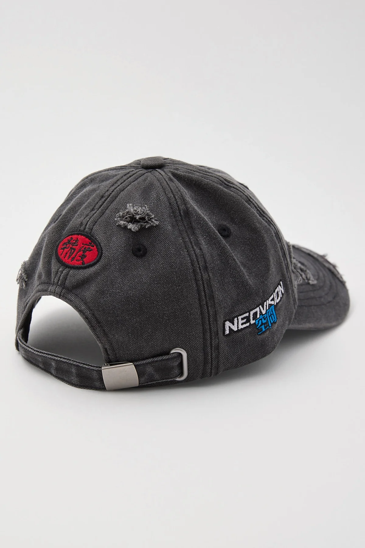 Interval Distressed Dad Cap Washed Black 5 Interval Distressed Dad Cap Washed Black