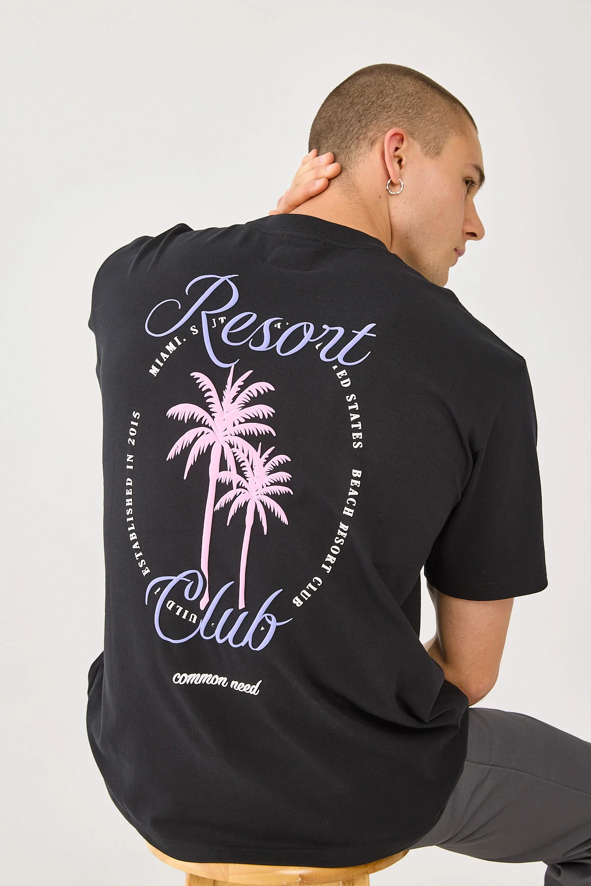 Miami Heavyweight Boxy Tee Black 1 Miami Heavyweight Boxy Tee Black