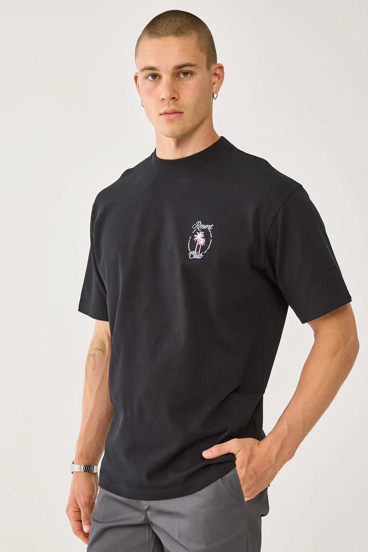 Miami Heavyweight Boxy Tee Black 4 Miami Heavyweight Boxy Tee Black