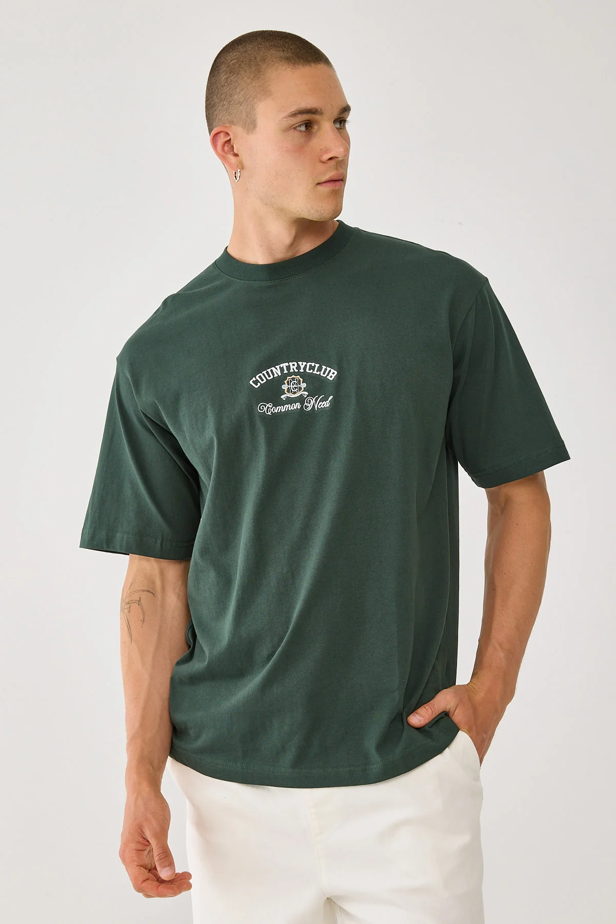 Prestige Boxy Tee Dark Green 1 Prestige Boxy Tee Dark Green