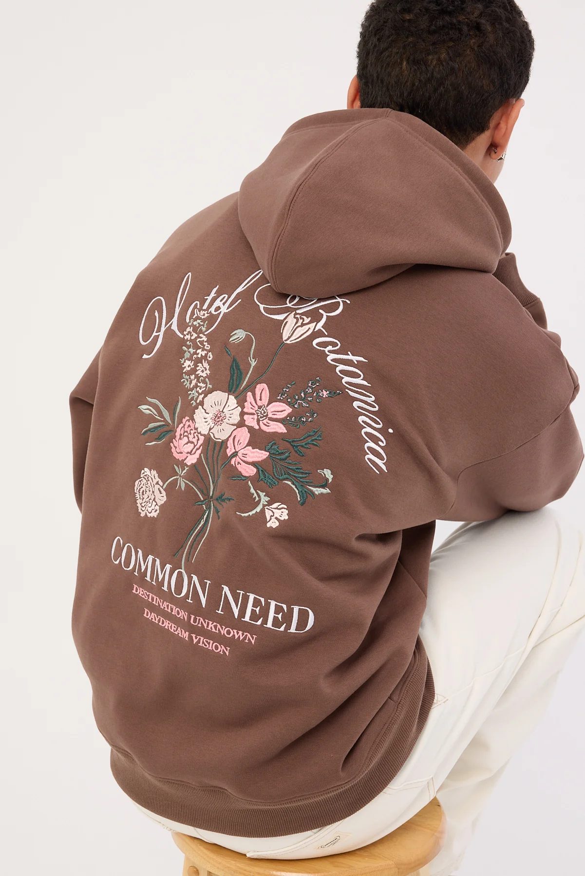 Botanica Boxy Hoodie Coffee Brown