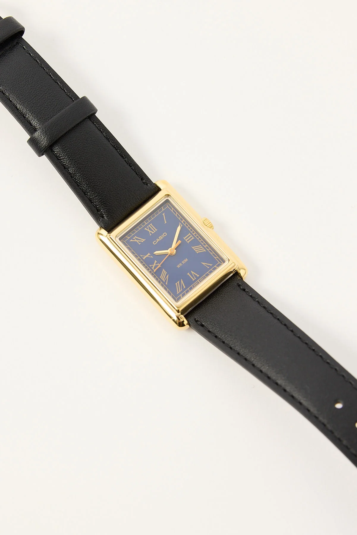 LTPB165GL-2B Analogue Watch Black PU/Gold/Blue