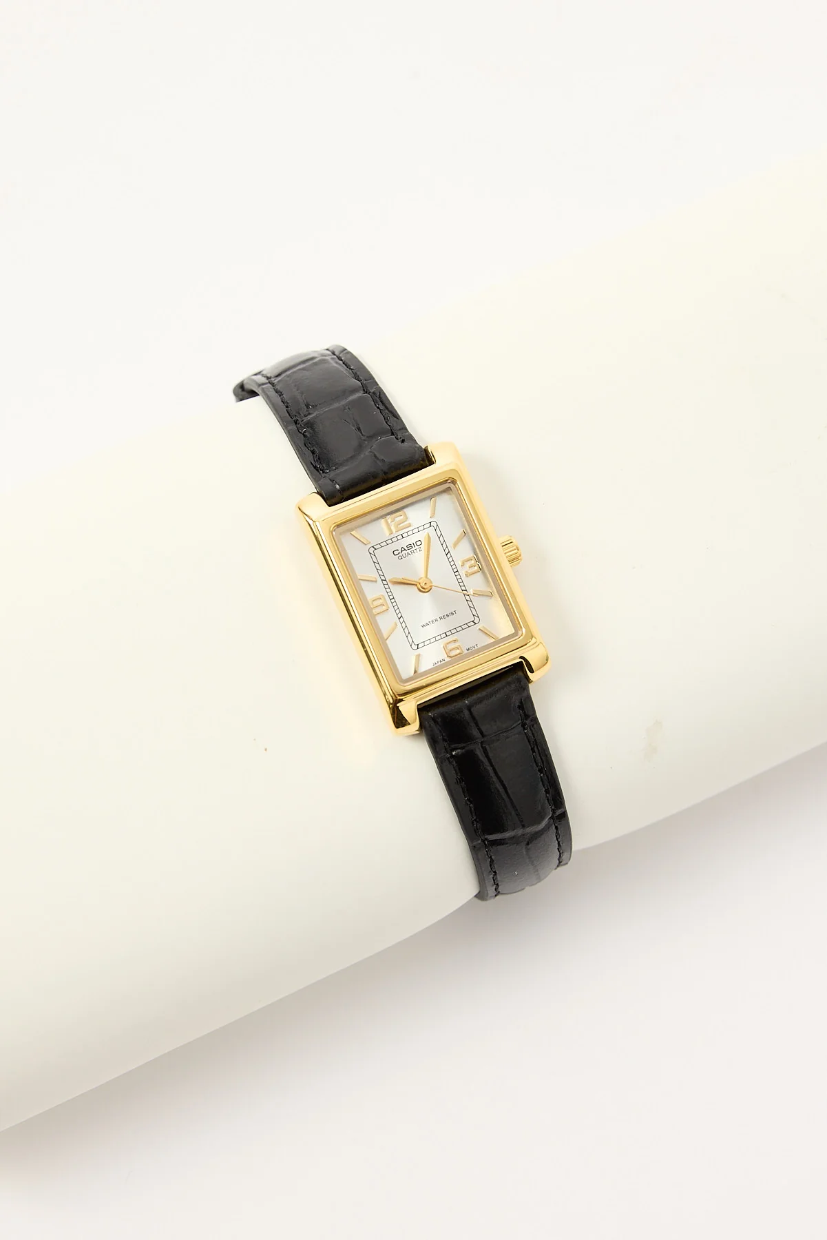 LTP1234PGL-7A2 Analogue Watch Gold/Black Croc PU