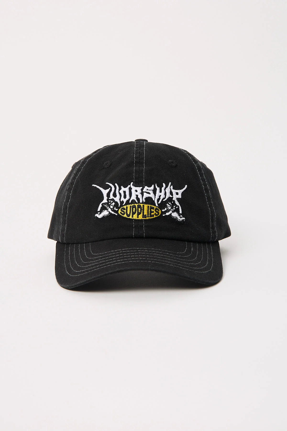 Messenger 6 Panel Hat Black