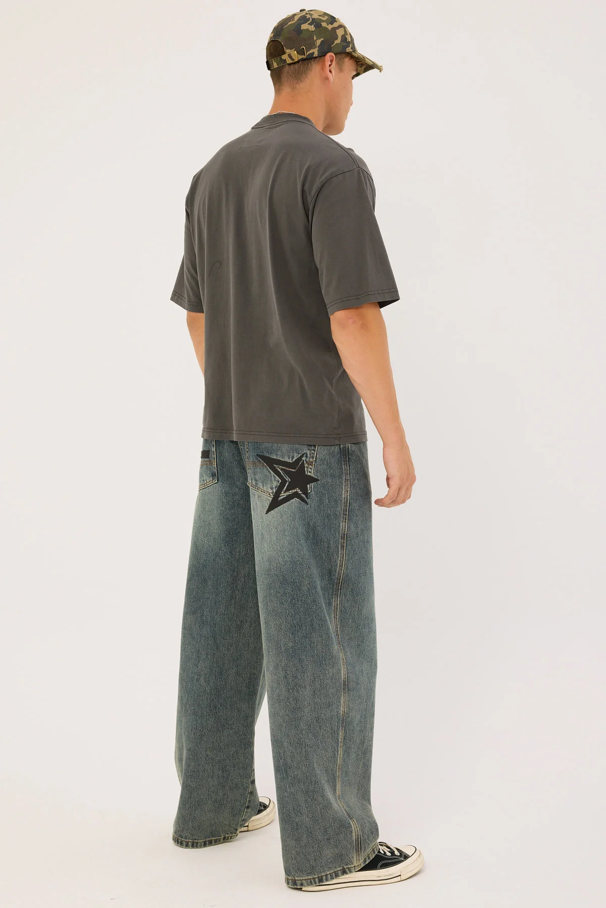 Behemoth Super Baggy Jean Ruins Dirty Blue 11 Behemoth Super Baggy Jean Ruins Dirty Blue