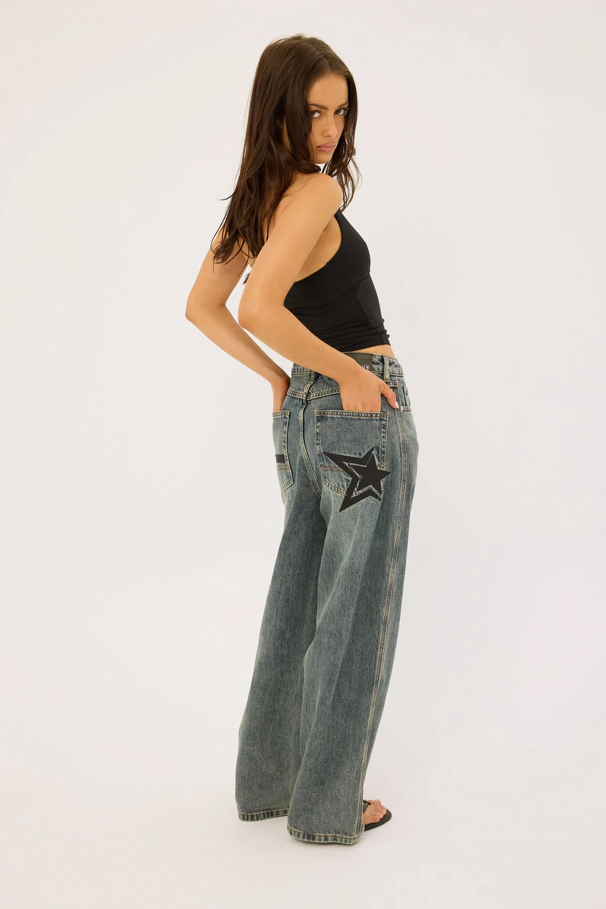 Behemoth Super Baggy Jean Ruins Dirty Blue 5 Behemoth Super Baggy Jean Ruins Dirty Blue