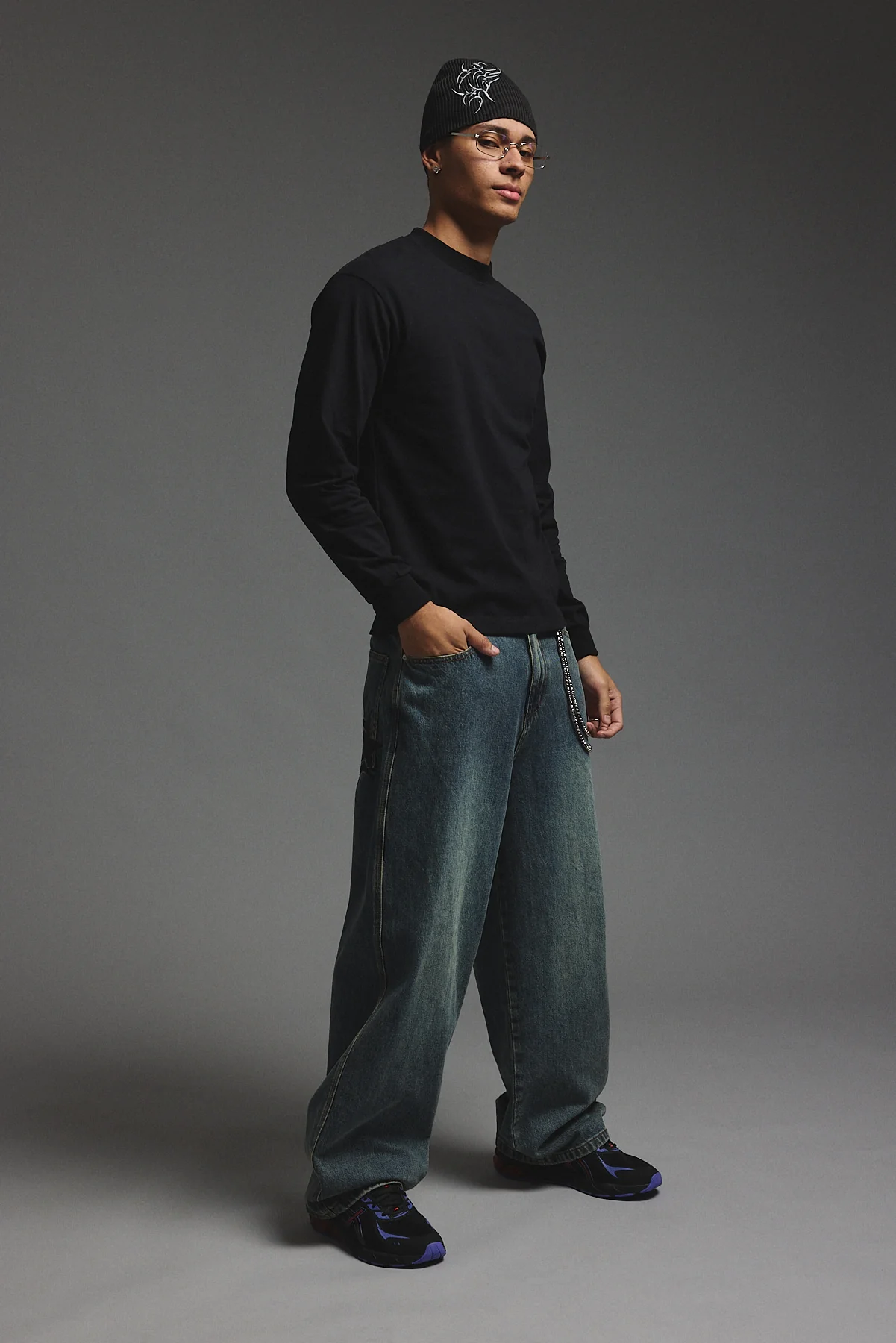Behemoth Super Baggy Jean Ruins Dirty Blue 6 Behemoth Super Baggy Jean Ruins Dirty Blue