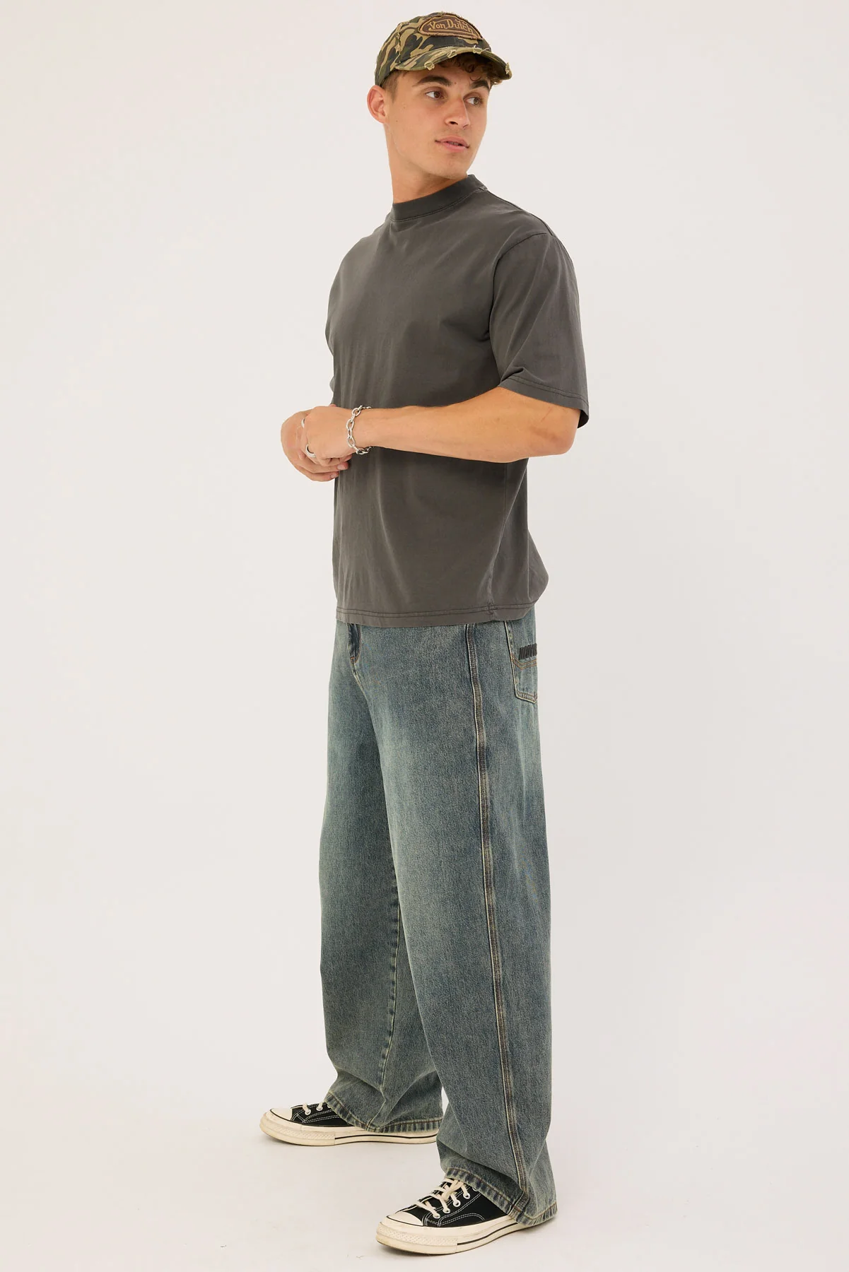 Behemoth Super Baggy Jean Ruins Dirty Blue 9 Behemoth Super Baggy Jean Ruins Dirty Blue