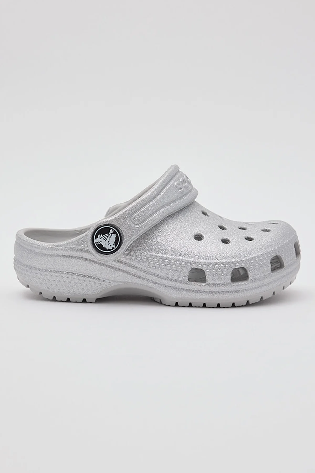 Classic Glitter Clog Toddler Silver Glitter