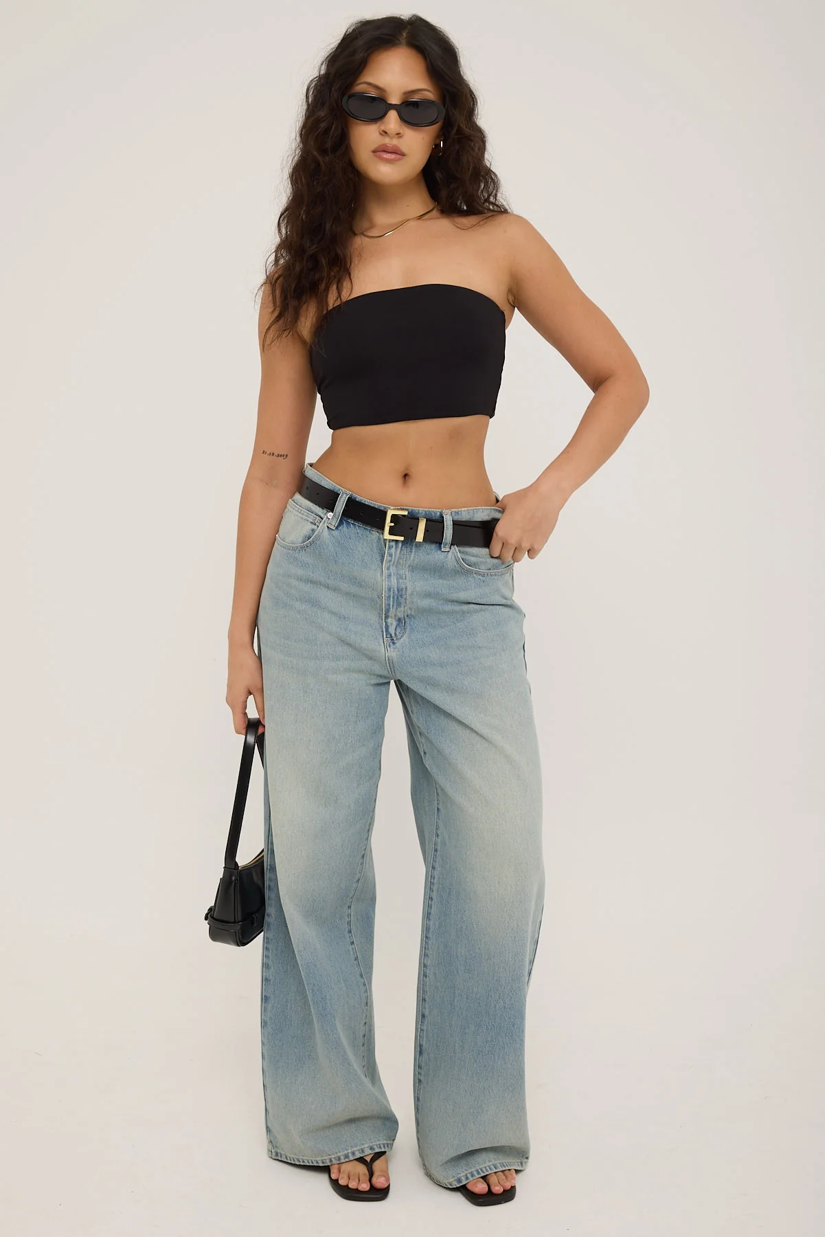 Recycled Strapless Bralette Black