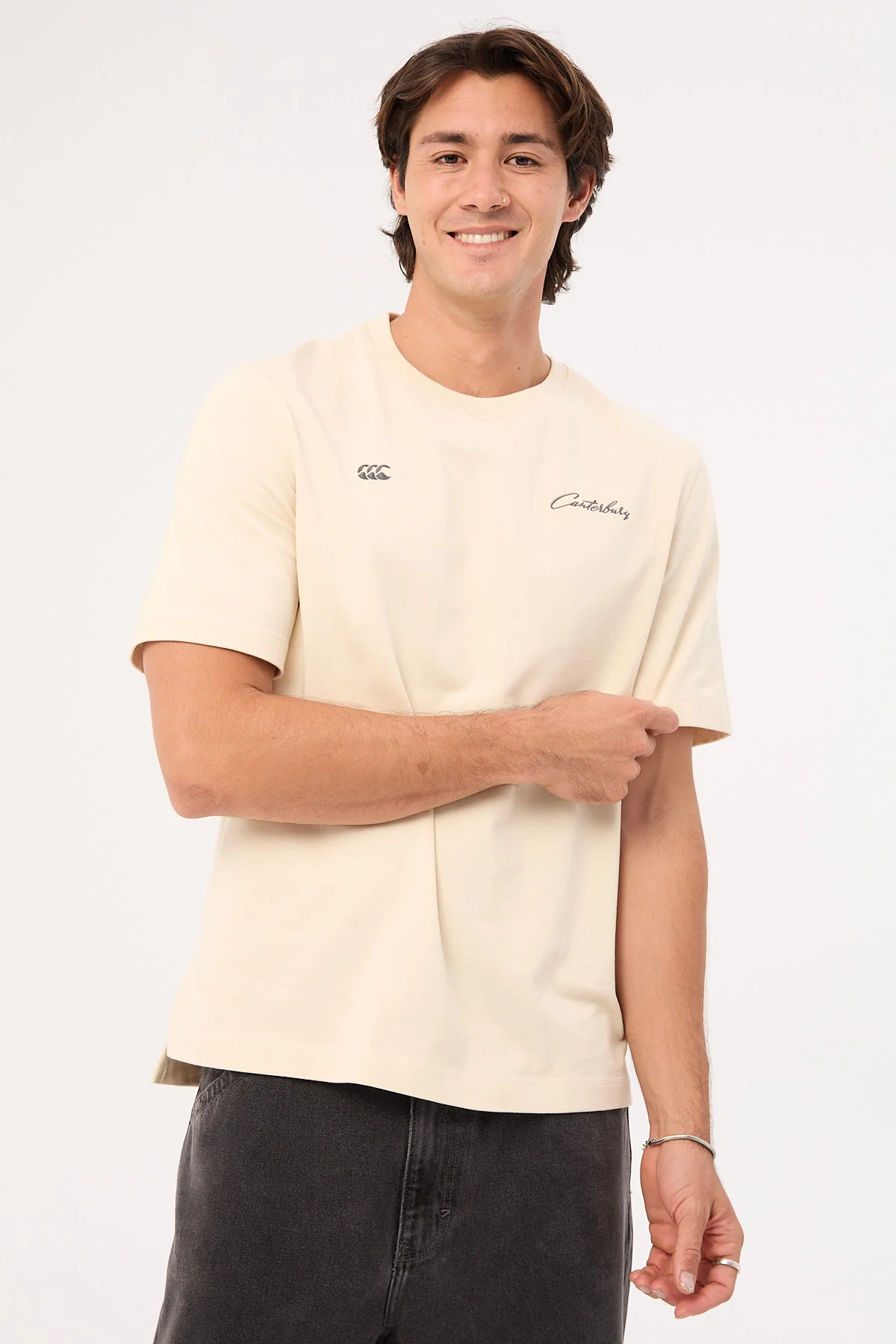 CCC Script Washed T-shirt AM Whitecap Gray