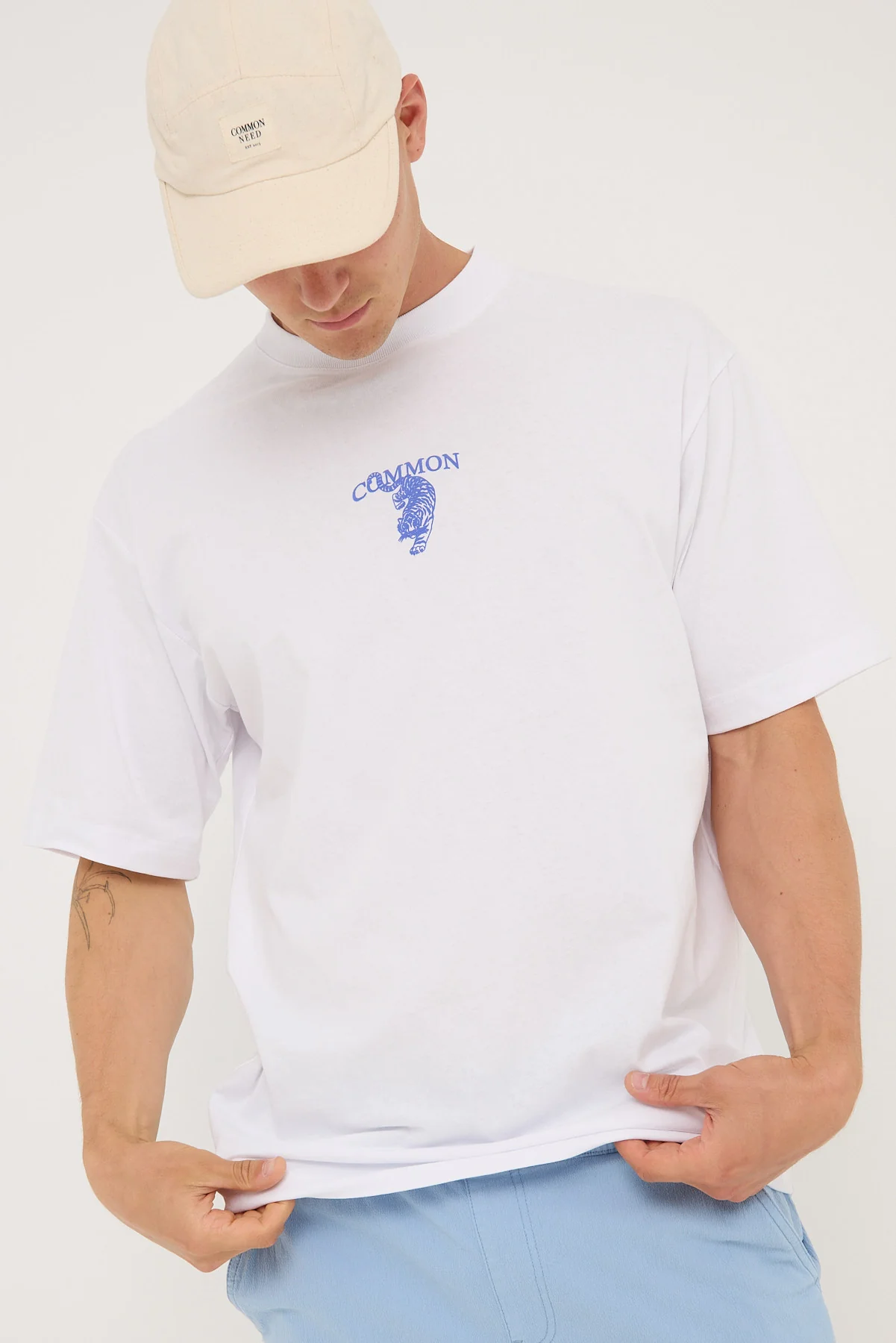 Tiger Boxy Tee White 3 Tiger Boxy Tee White