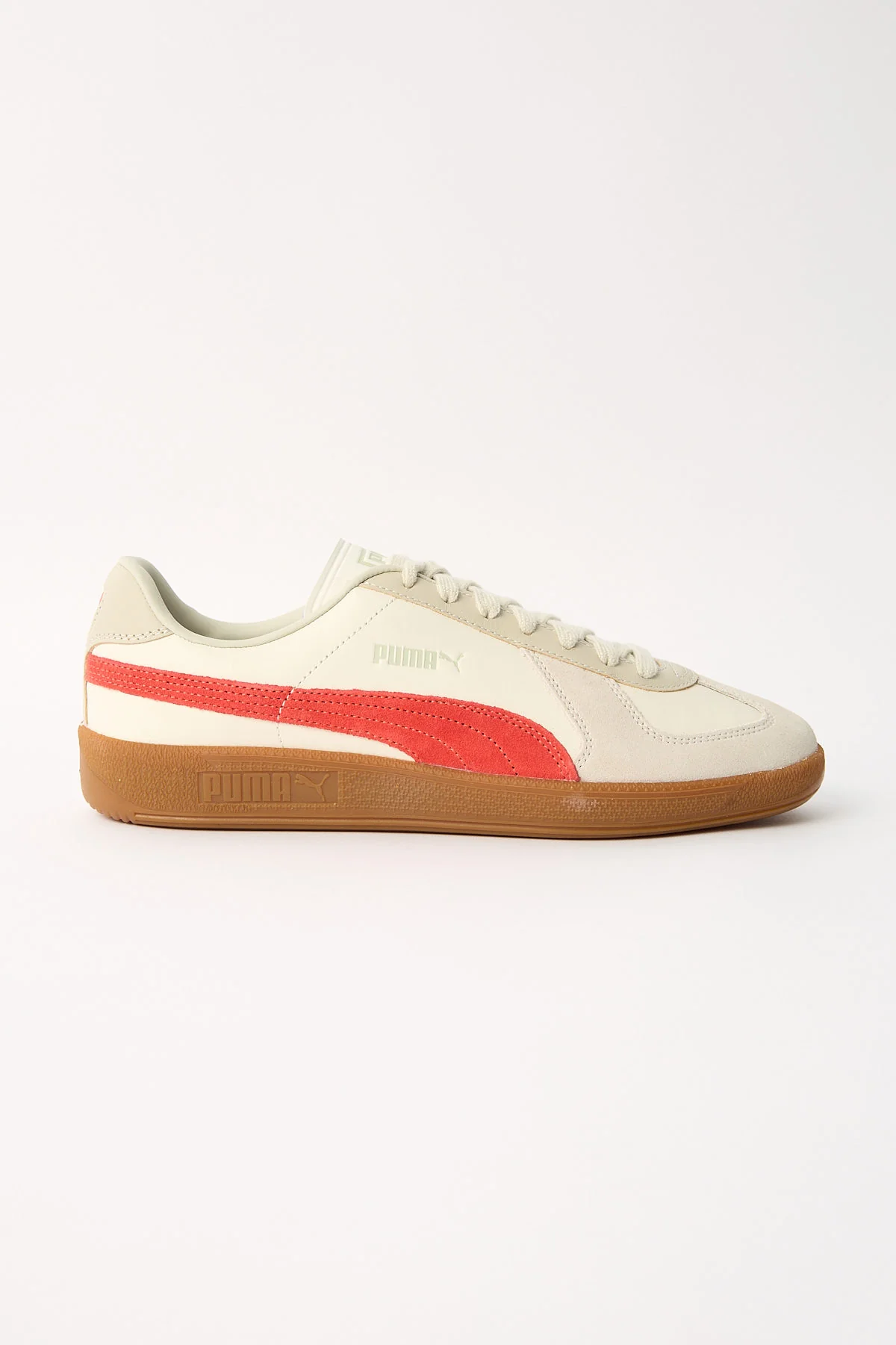 Army Trainer Sneaker Warm White Puma Red