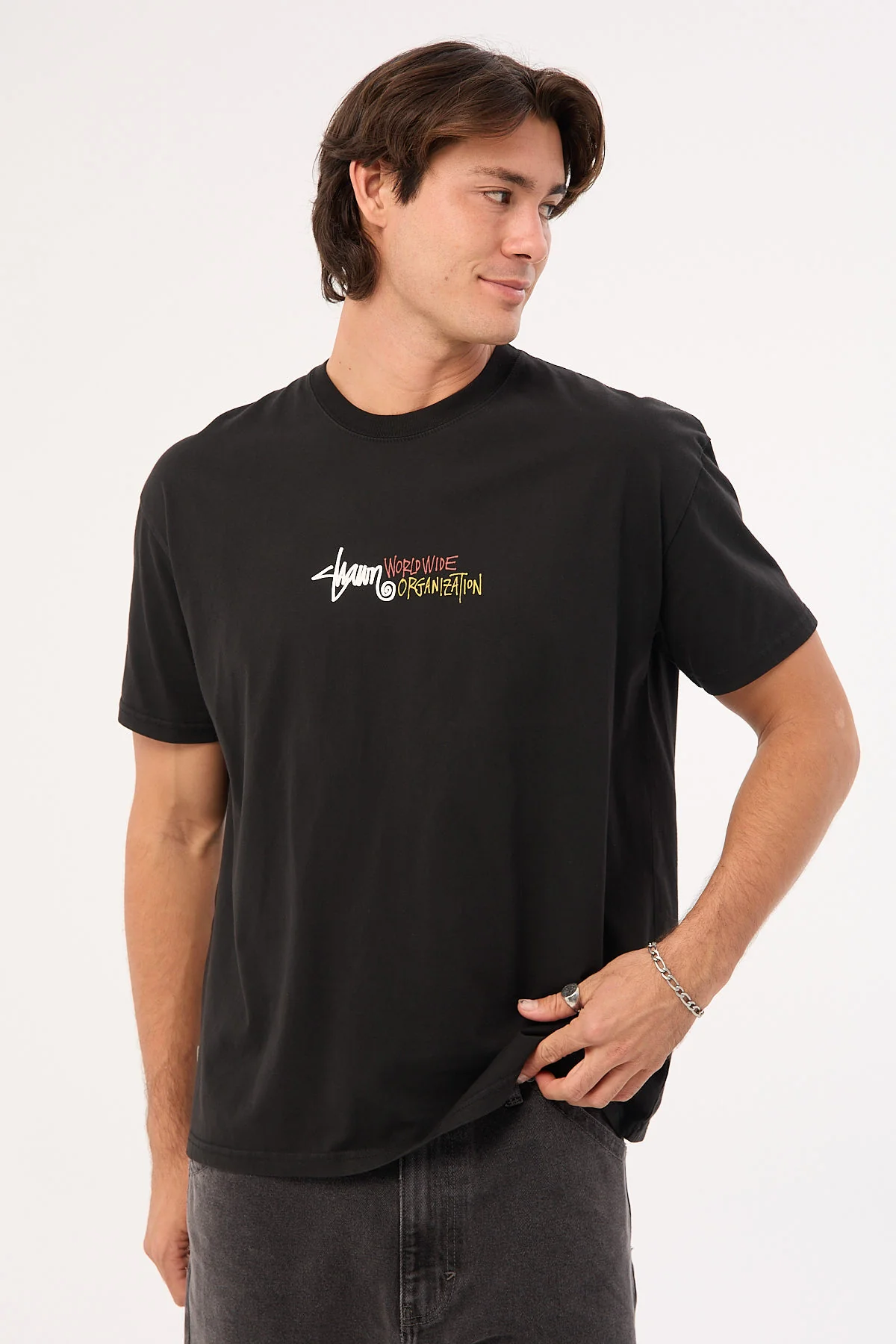 Shield Tee Washed Black