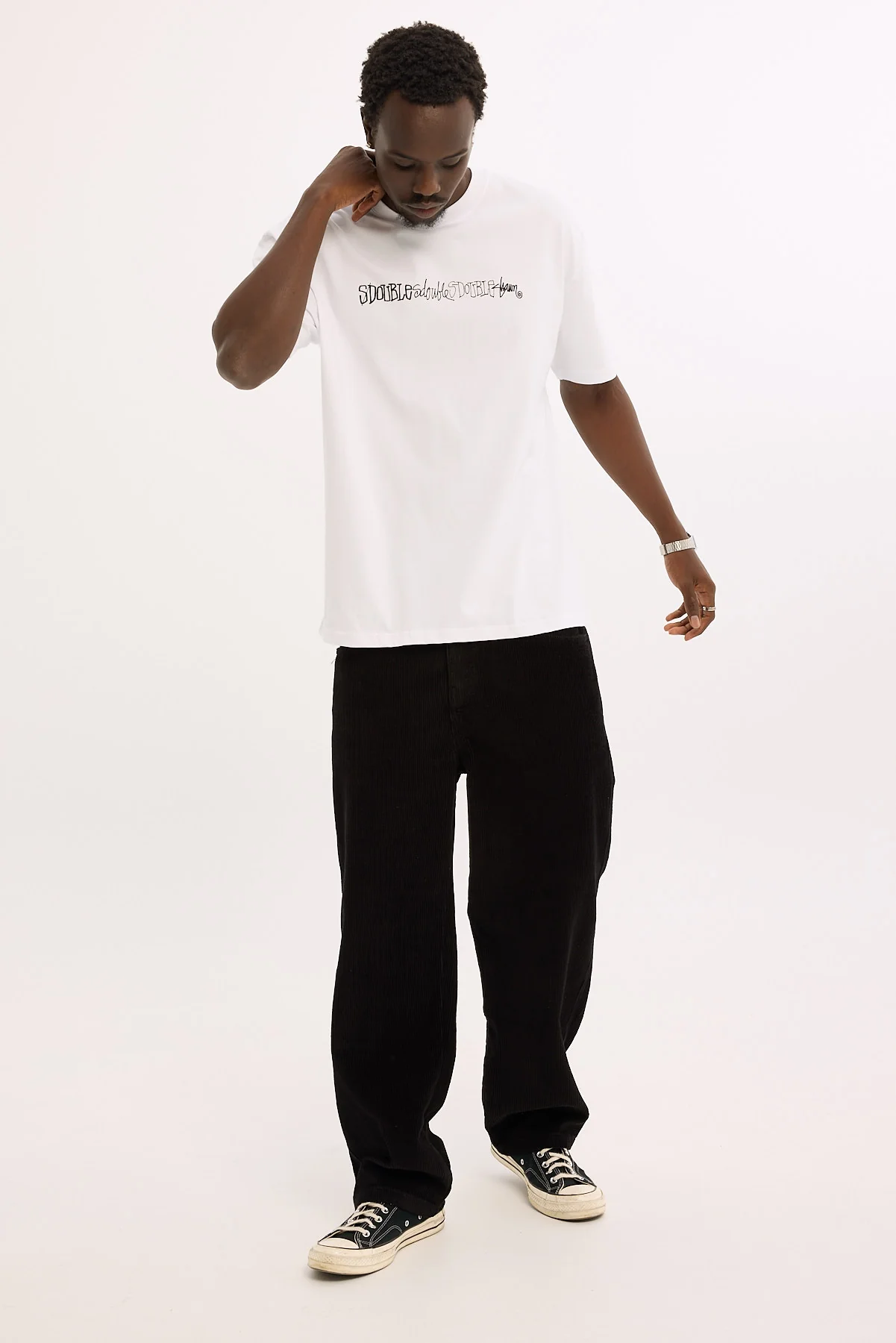 Script Stacktee White