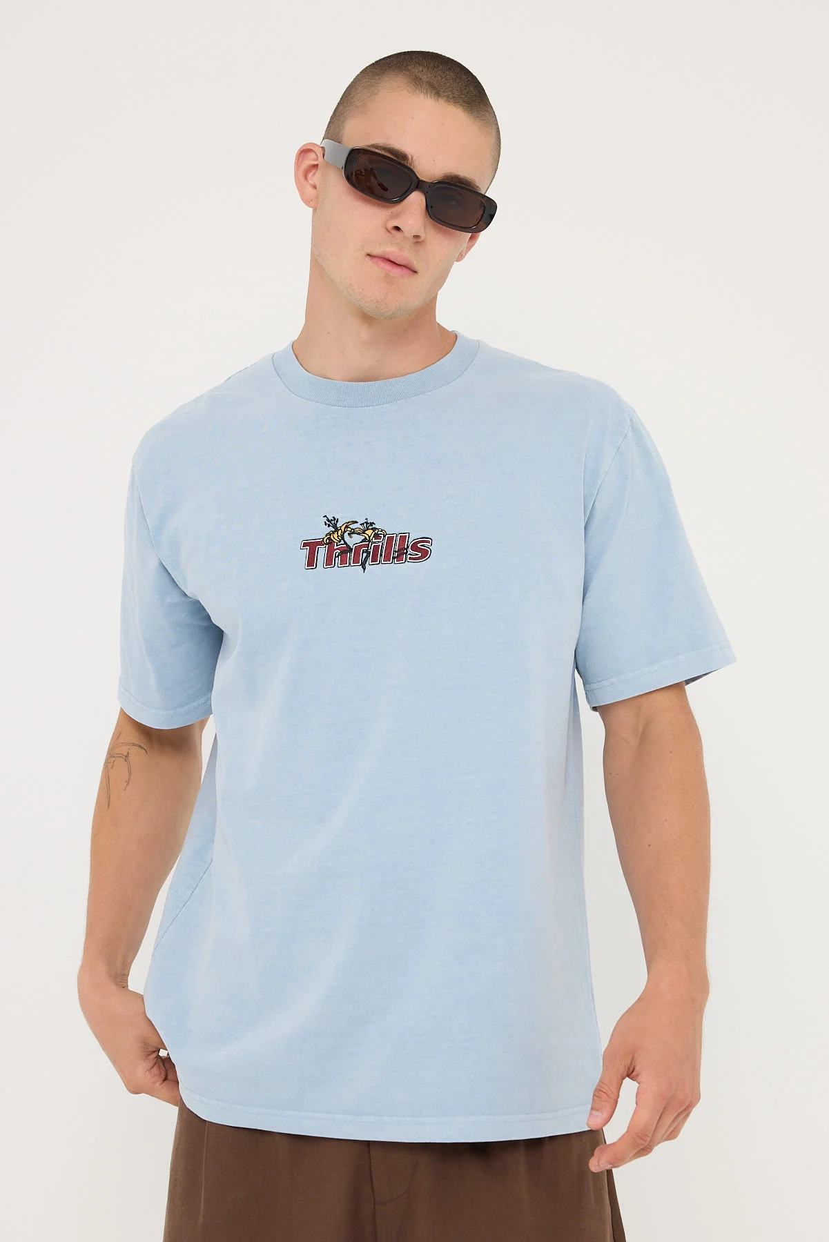 Solace Of Nature Oversize Fit Tee Blue Fog