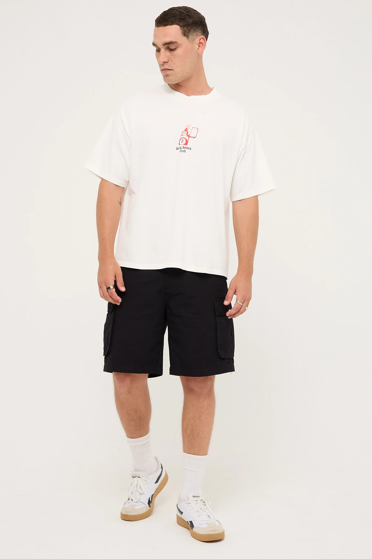 Spun In Flames Tee Vintage White