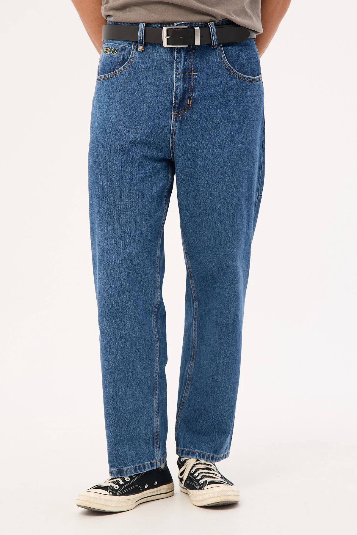 Behind It All Big Slacker Denim Jean Rinsed Blues
