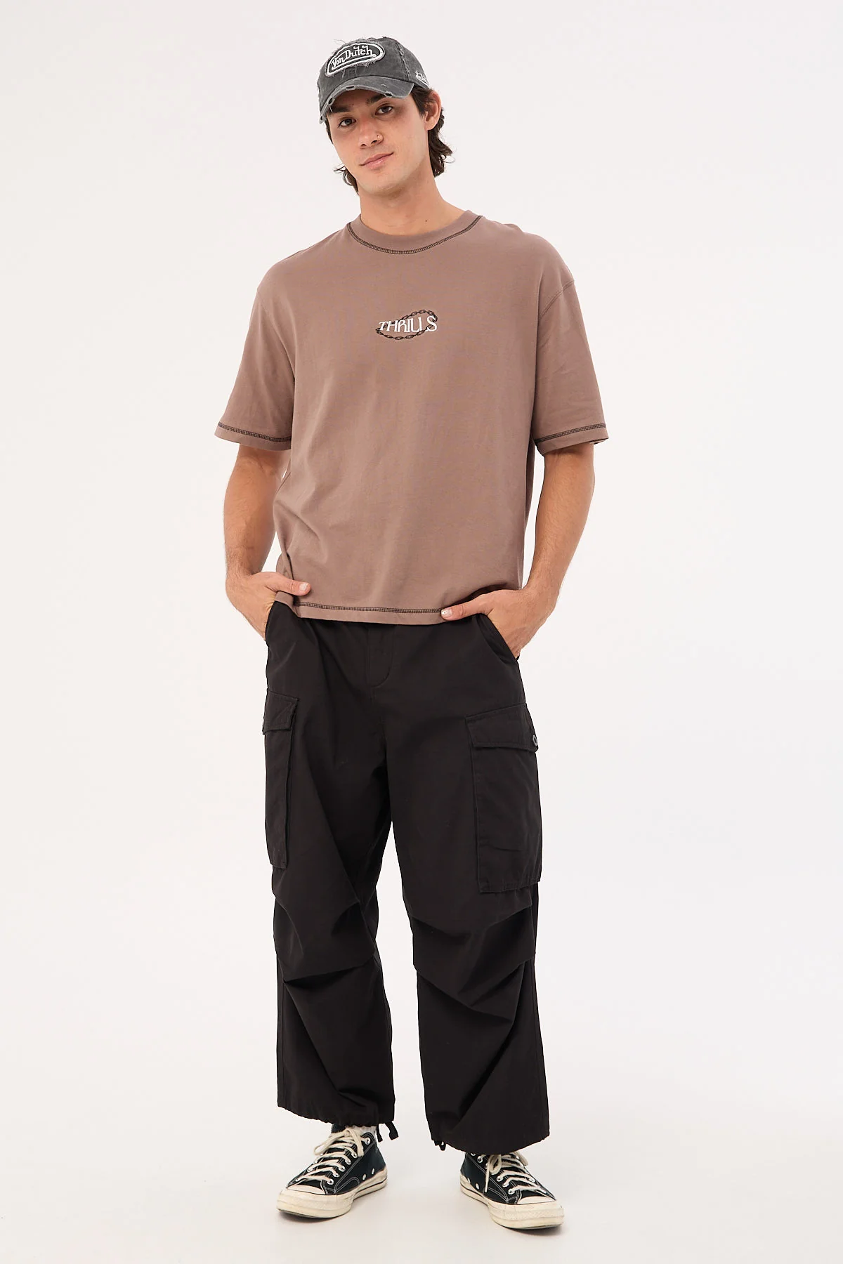 Big Loose Slacker Cargo Pant Black