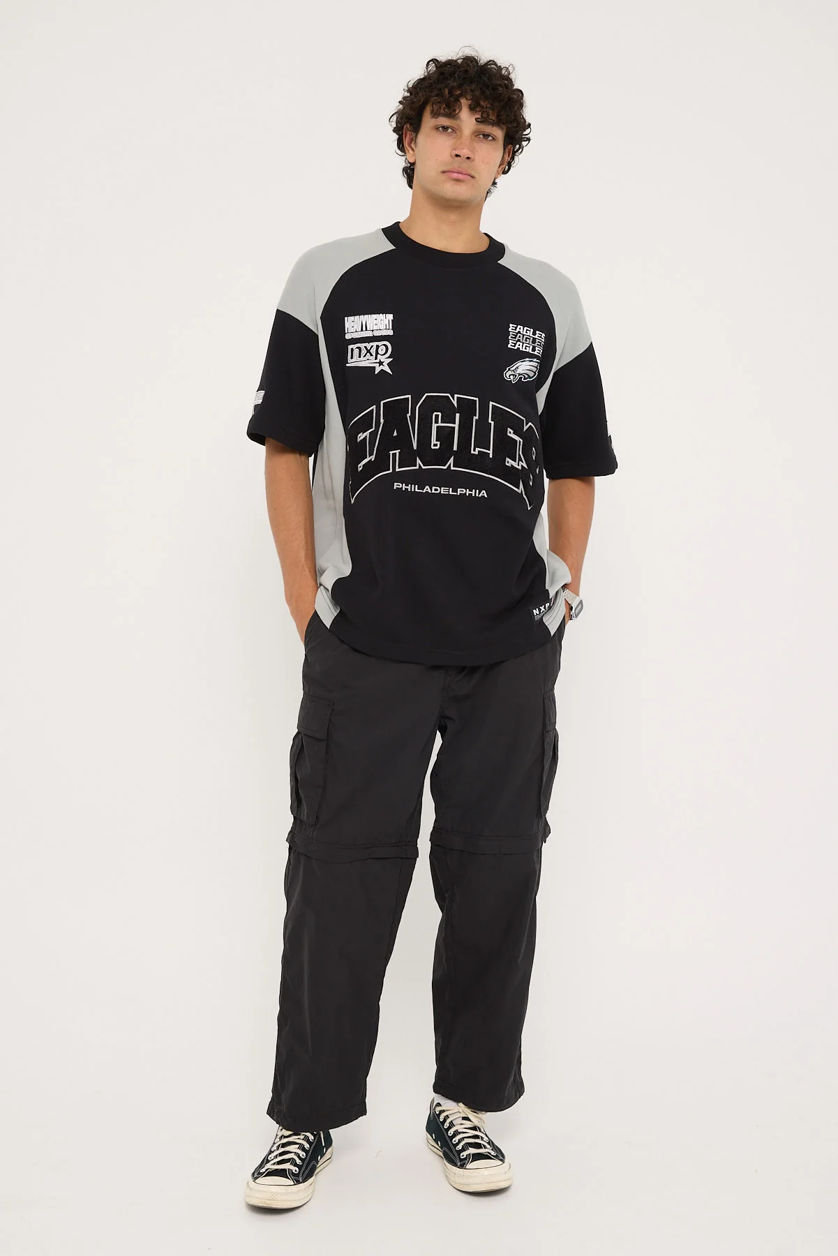 P-Eagles Catch Tee Black/Eagles Gray