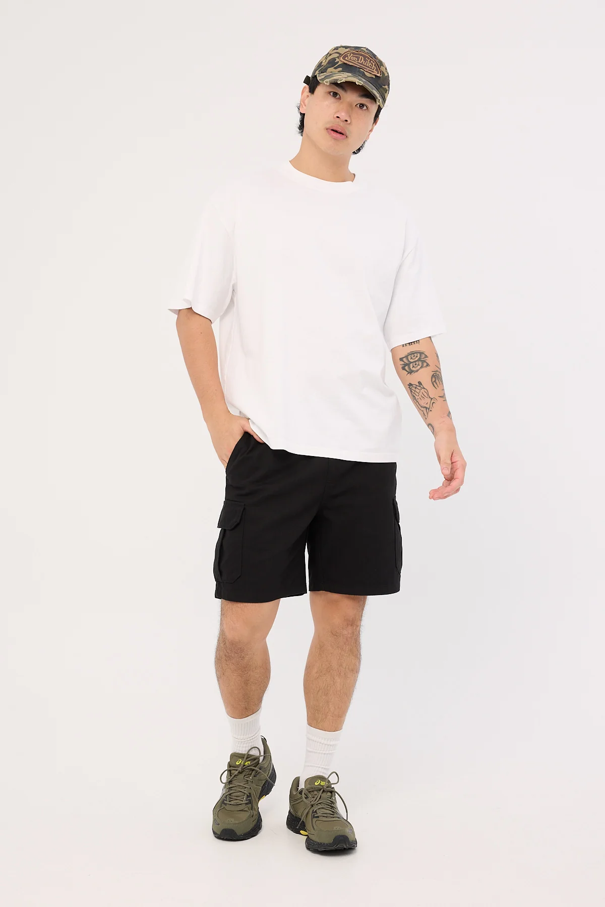 Bueno Elastic Cargo Short Black 2 Bueno Elastic Cargo Short Black