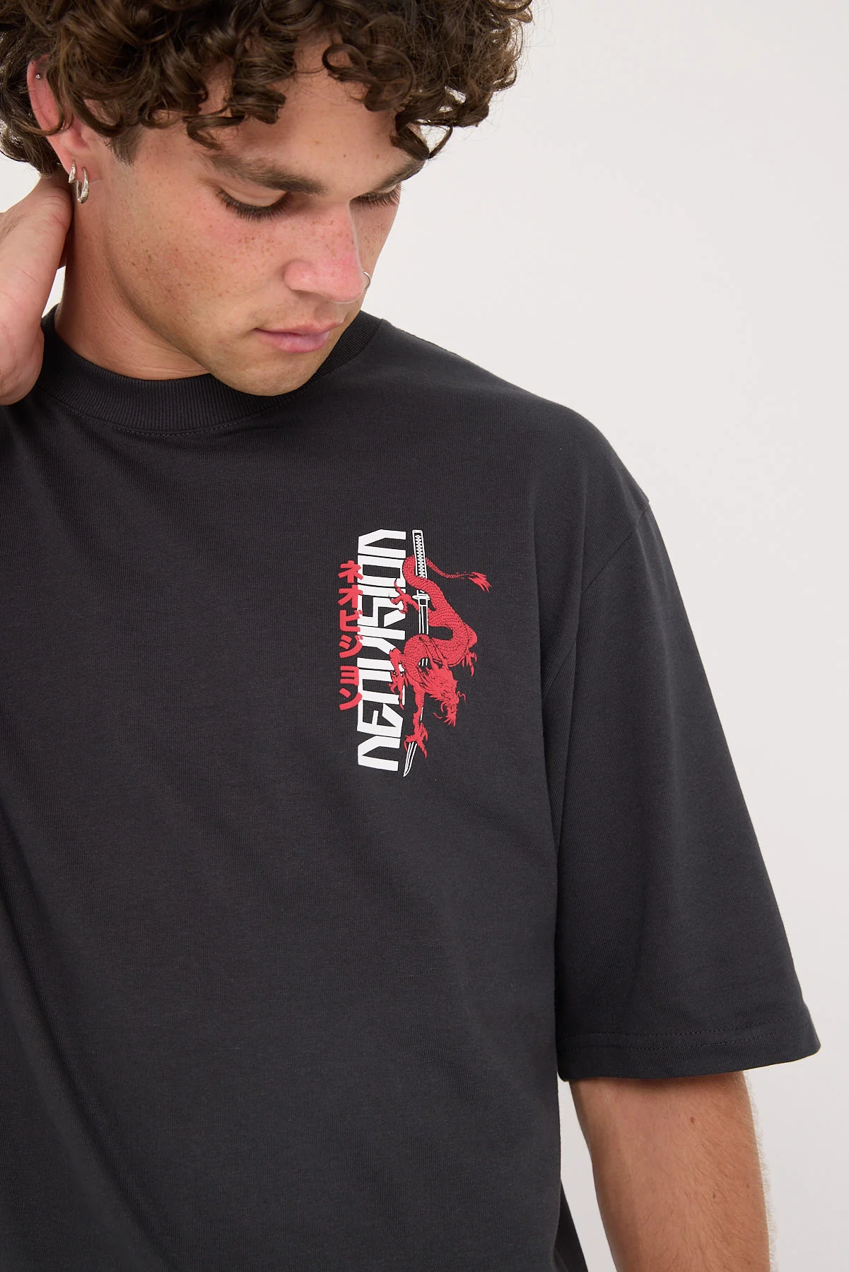Kiryu Cropped Street Super Heavy Tee Off Black 6 Kiryu Cropped Street Super Heavy Tee Off Black