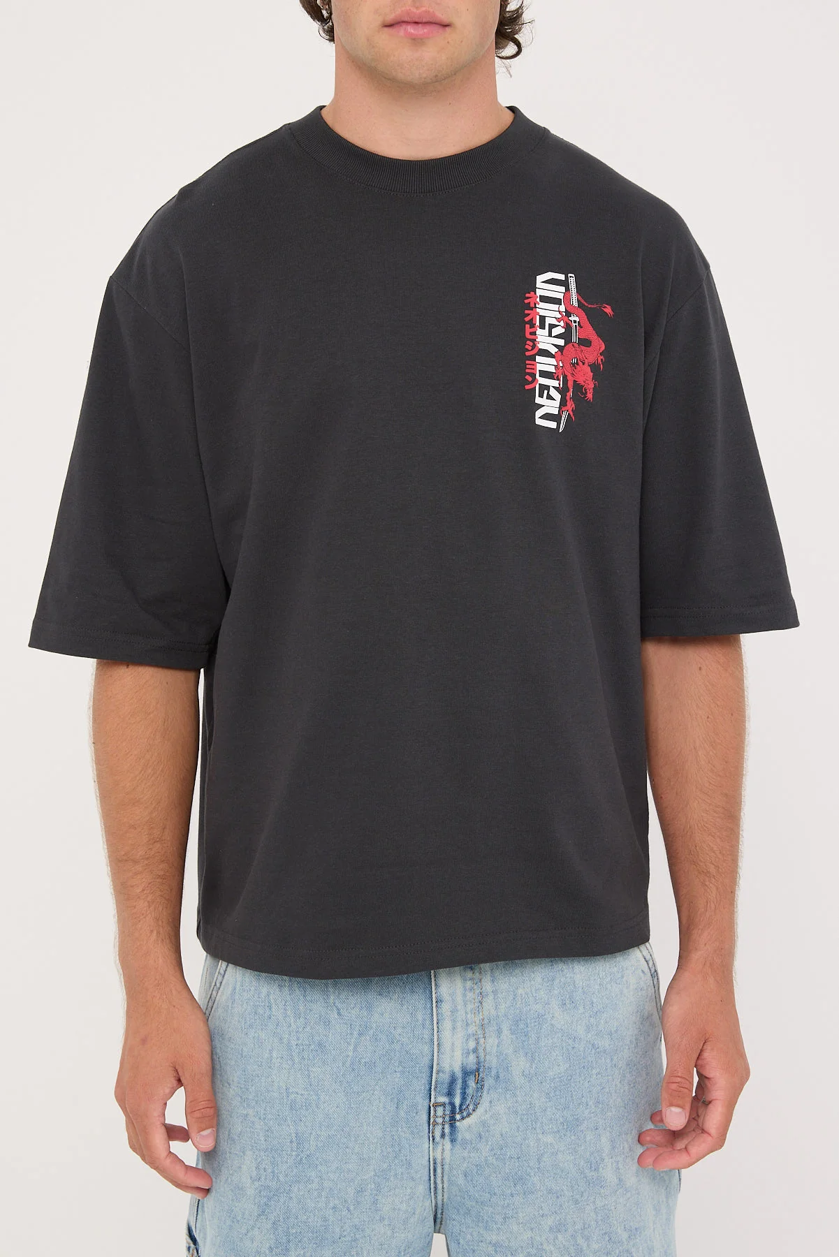 Kiryu Cropped Street Super Heavy Tee Off Black 9 Kiryu Cropped Street Super Heavy Tee Off Black