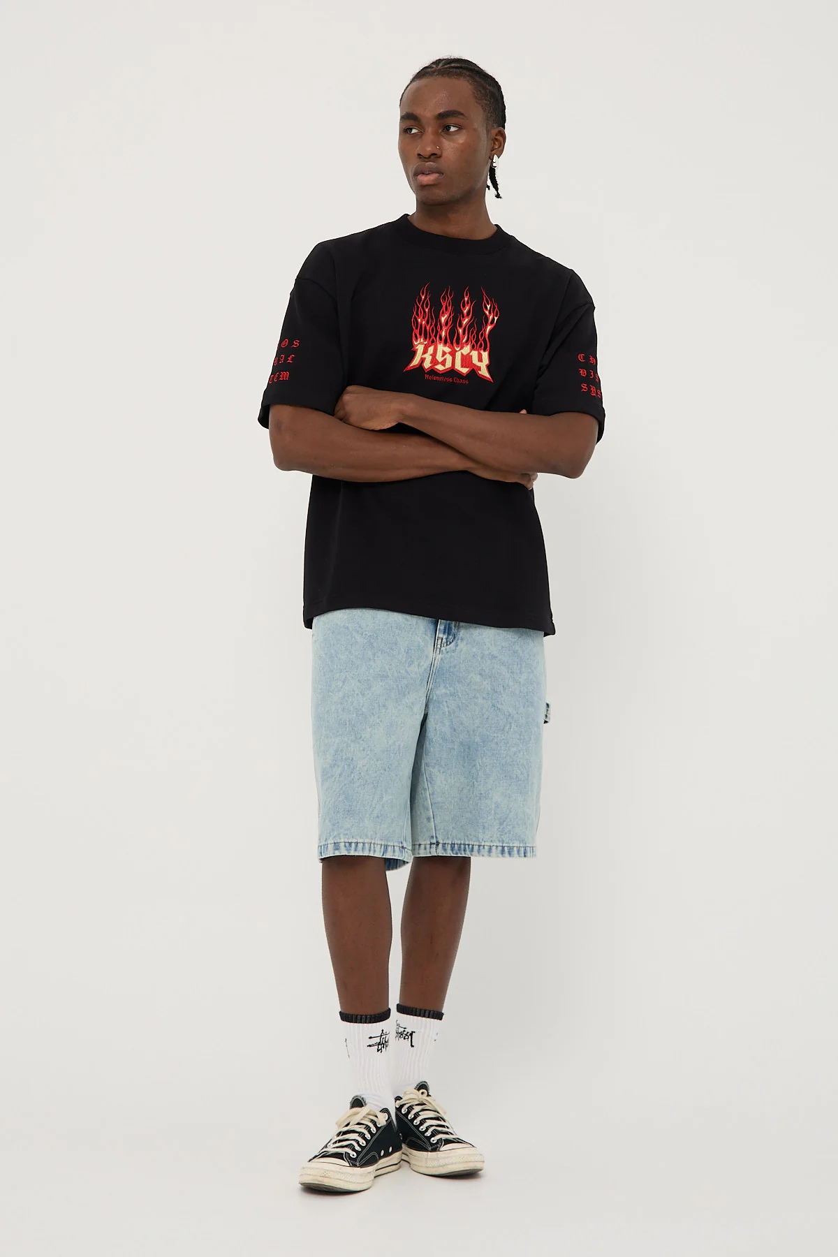 Burner Loopback Street Tee Jet Black