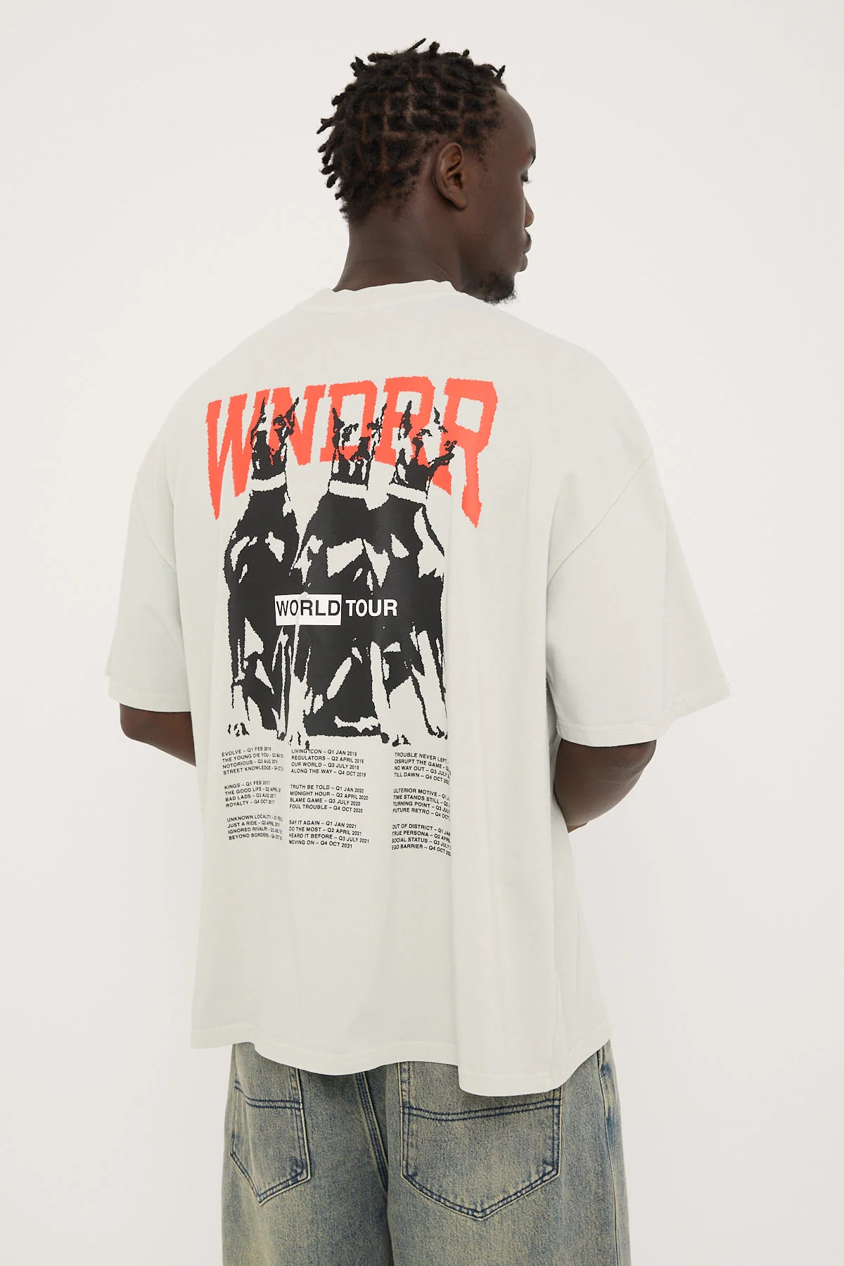 World Tour Heavy Weight Tee Washed White