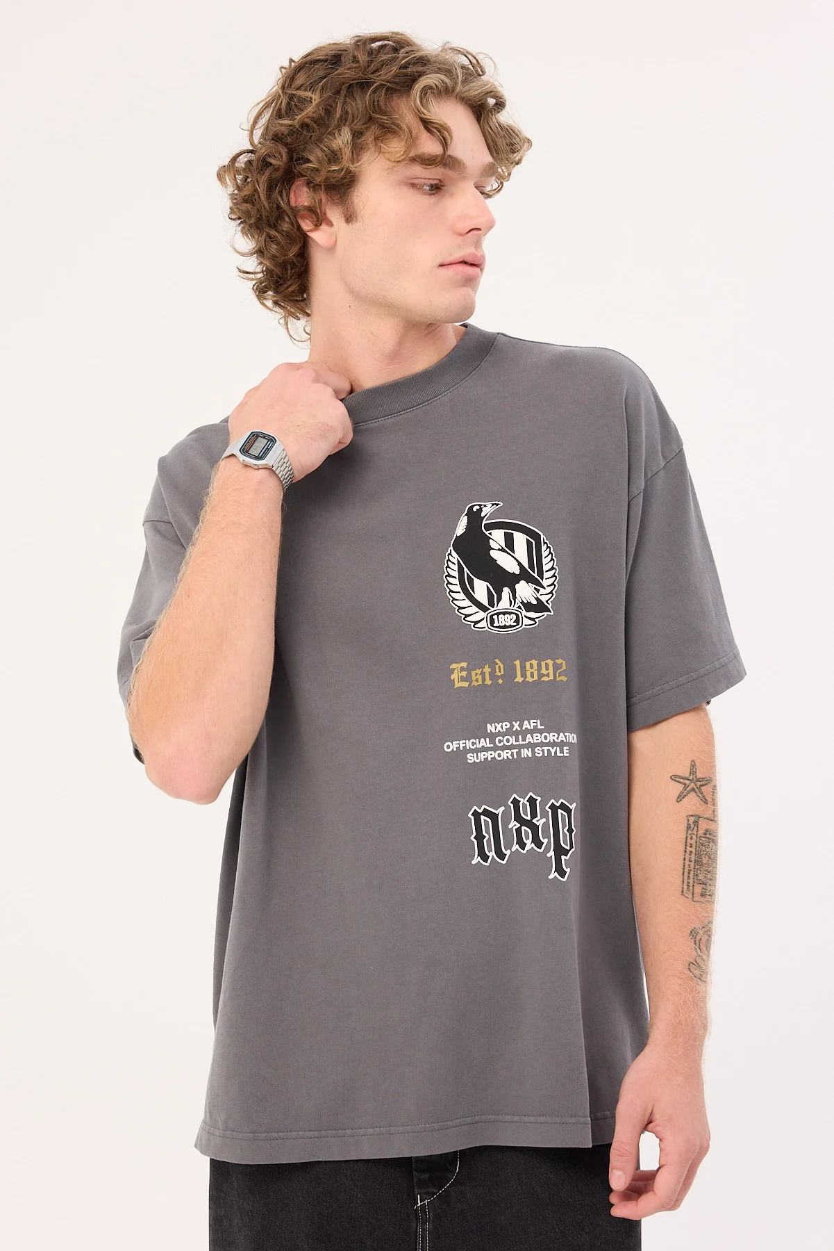 Collingwood Stack Tee Pigment Charcoal