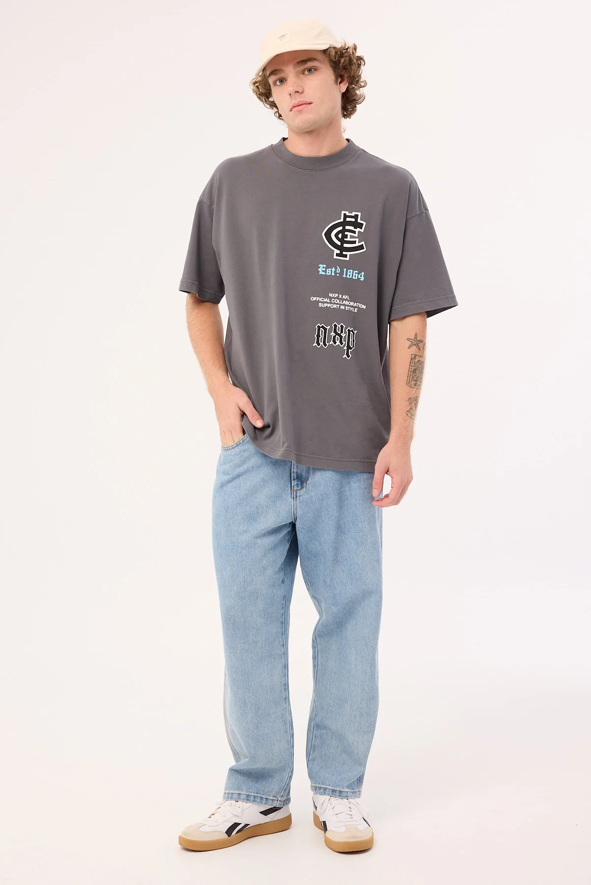 Carlton Stack Tee Pigment Charcoal