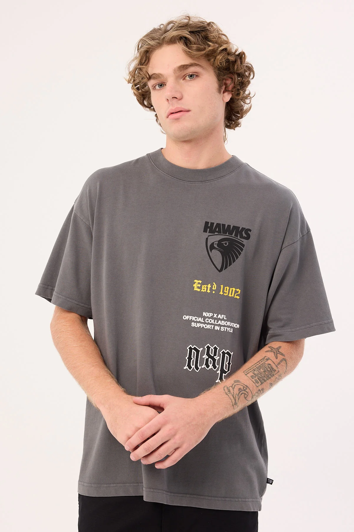 Hawthorn Stack Tee Pigment Charcoal