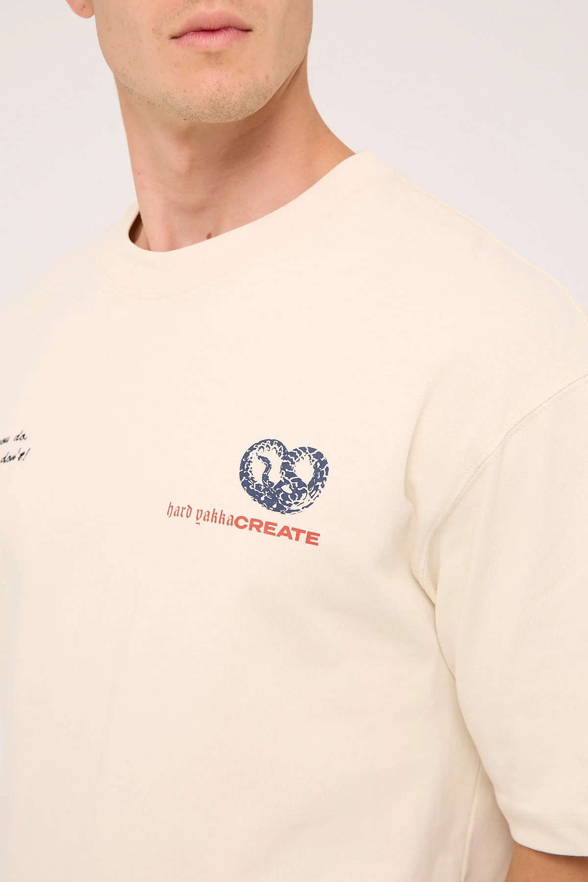 Built Tough Oversize Wide Fit Short Tee Heritage White