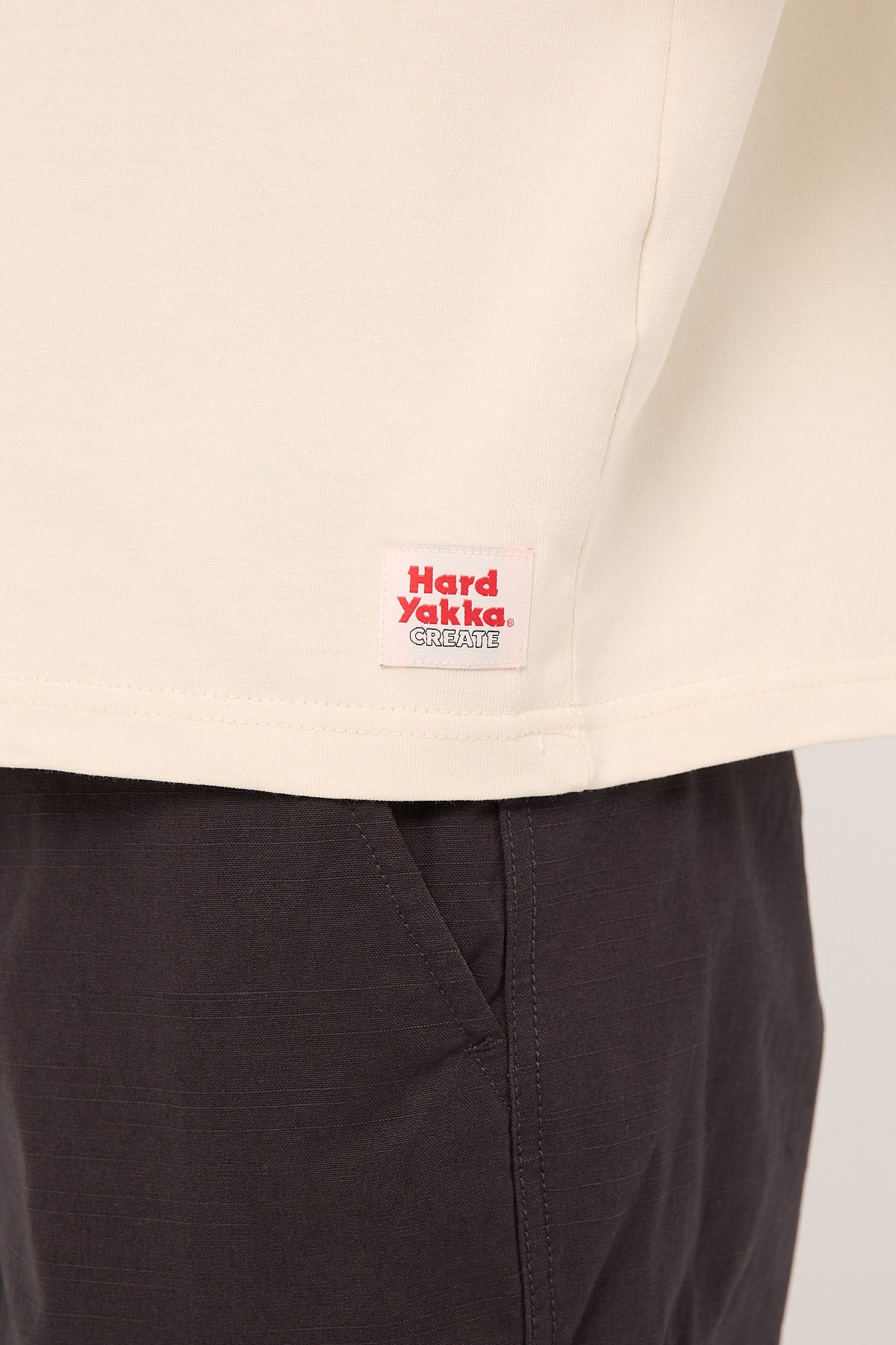 Built Tough Oversize Wide Fit Short Tee Heritage White