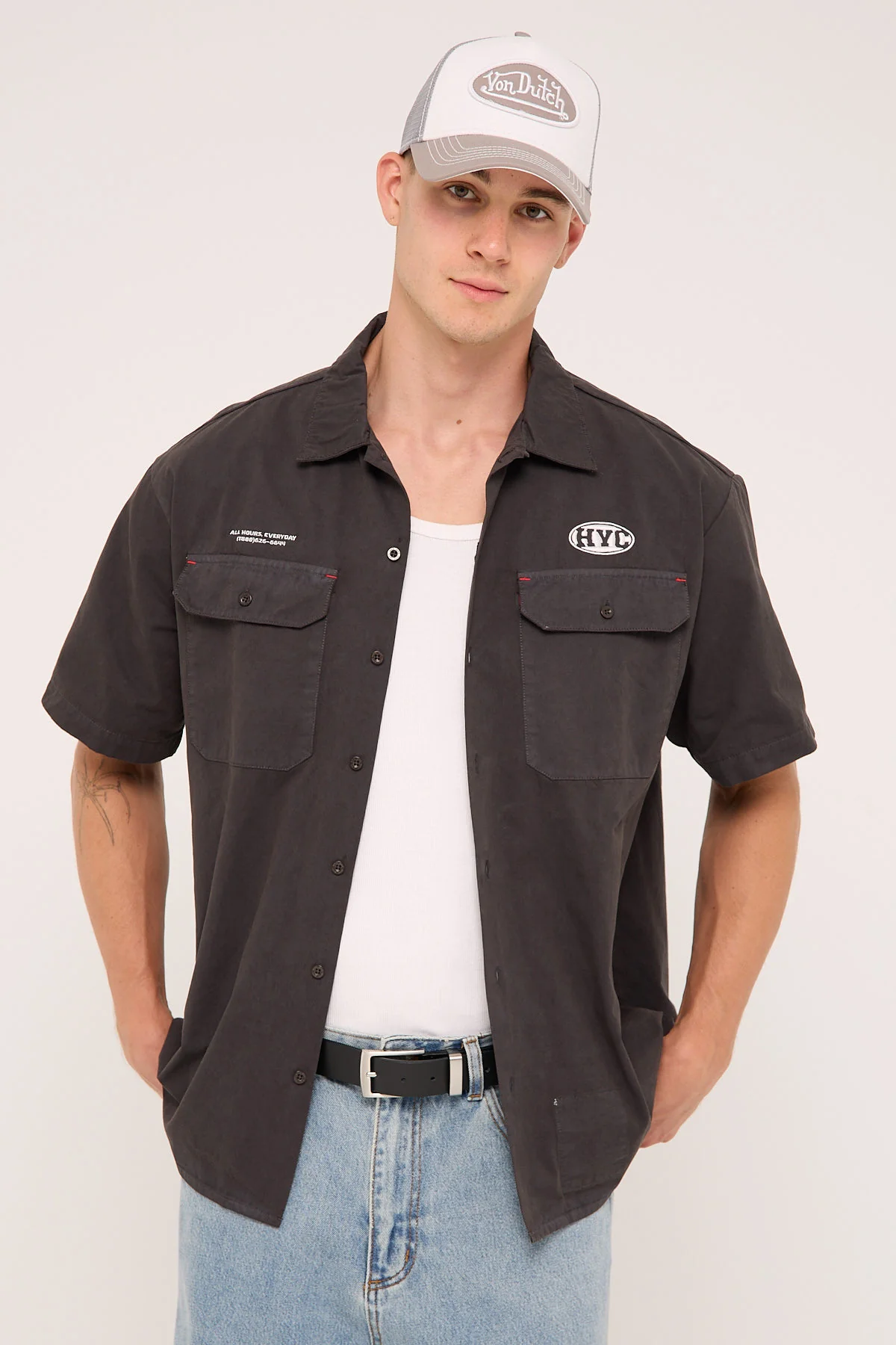 Dig It Short Sleeve Work Shirt Dark Charcoal