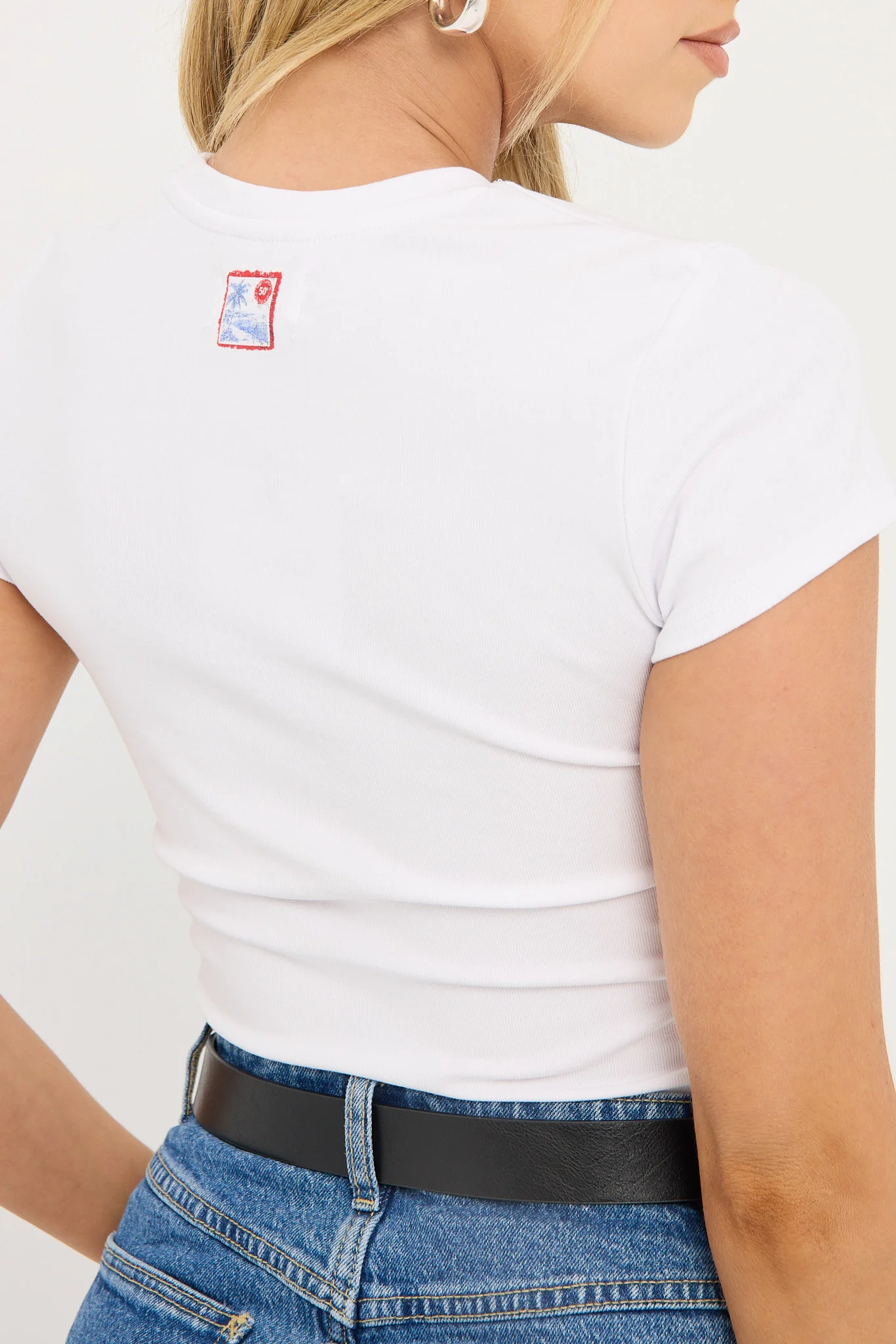 Postcard Baby Tee White 5 Postcard Baby Tee White